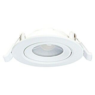 Alverlamp Foco empotrable Aro (7 W, Ø x Al: 7 x 2,4 cm, Blanco, Blanco cálido)