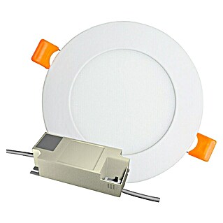 Alverlamp Downlight empotrable LED redondo (6 W, Ø x Al: 12 x 1,5 cm, Blanco cálido)