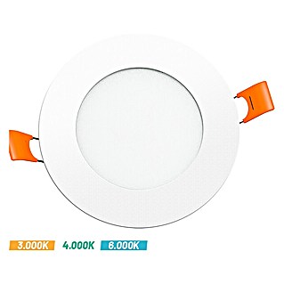 Alverlamp Downlight empotrable LED redondo (4 W, Ø x Al: 11 x 2 cm, Blanco cálido)