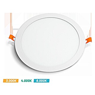 Alverlamp Downlight empotrable LED redondo (20 W, Ø x Al: 20 x 1,5 cm, Blanco cálido)
