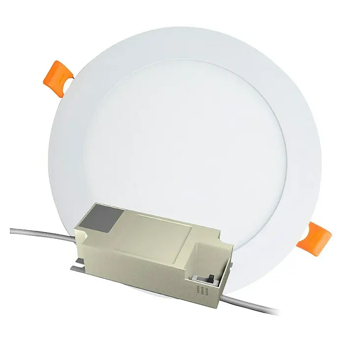 Alverlamp Downlight empotrable LED redondo - 9 W, Ø x Al: 14,5 x 1,5 cm, Blanco cálido - Una lámpara de techo LED redonda con un driver para uso interior. Ideal para iluminar espacios habitables.