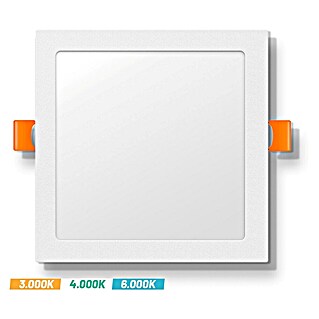 Alverlamp Downlight LED empotrable (30 W, L x An x Al: 29,1 x 29,1 x 1,5 cm, Blanco cálido)