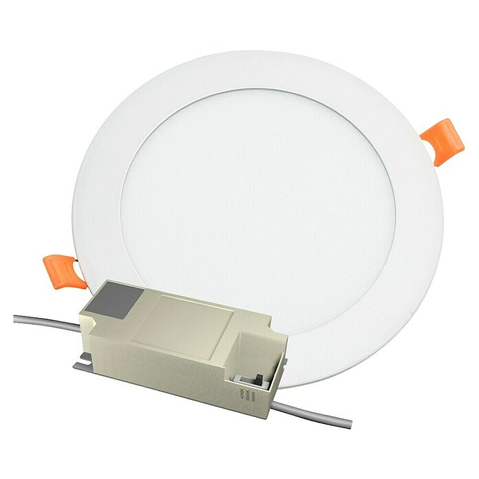 Alverlamp Downlight empotrable LED redondo (12 W, Ø x Al: 16,7 x 1,5 cm, Blanco cálido) | BAUHAUS