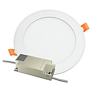 Alverlamp Downlight empotrable LED redondo (12 W, Ø x Al: 16,7 x 1,5 cm, Blanco cálido)