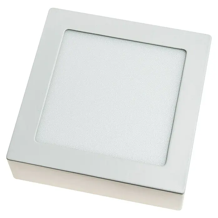 Alverlamp Downlight LED empotrable - 12 W, L x An x Al: 17 x 17 x 3,2 cm, Blanco cálido - Panel de luz LED cuadrado en blanco, ideal para interiores modernos. Eficiente energéticamente y duradero.