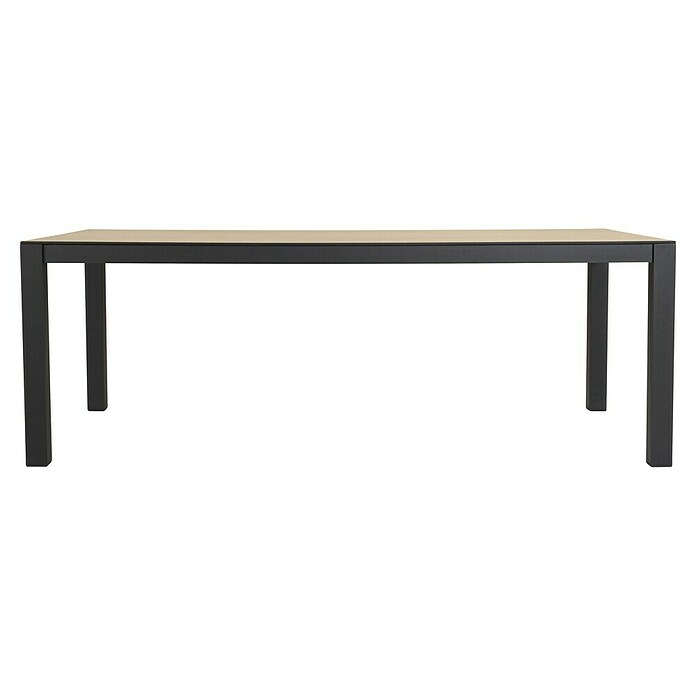 Sunfun Vrtni stol Malmo  (D x Š x V: 210 x 90 x 74 cm, Crna, smeđa) | BAUHAUS