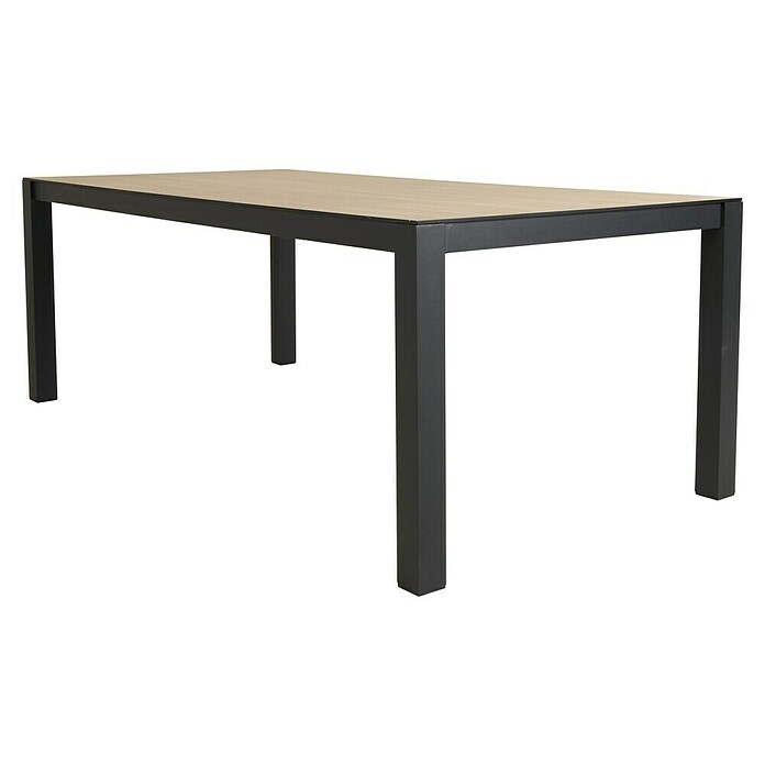 Sunfun Vrtni stol Malmo  (D x Š x V: 210 x 90 x 74 cm, Crna, smeđa) | BAUHAUS
