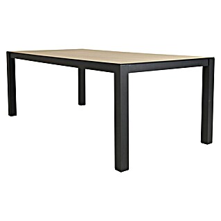 Sunfun Vrtna miza Malmo (Do x Š x V: 210 x 90 x 74 cm, Črna, Natur)