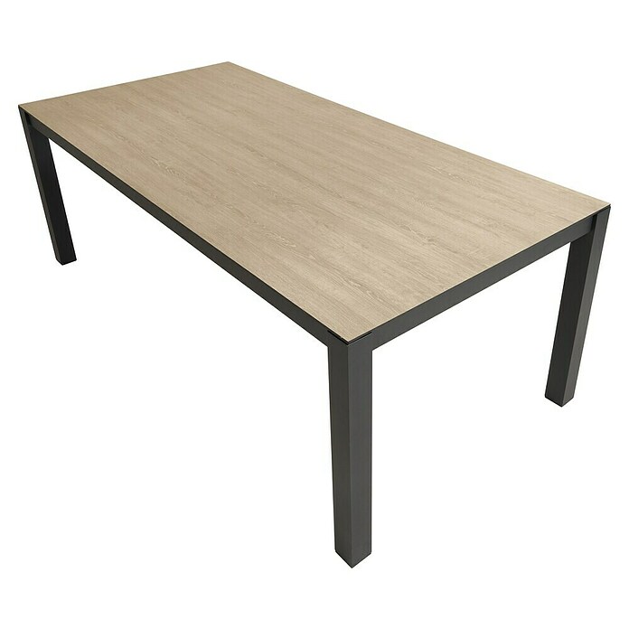 Sunfun Vrtni stol Malmo  (D x Š x V: 210 x 90 x 74 cm, Crna, smeđa) | BAUHAUS