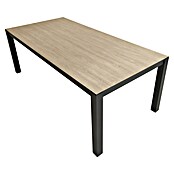 Sunfun Vrtni stol Malmo  (D x Š x V: 210 x 90 x 74 cm, Crna, smeđa) | BAUHAUS