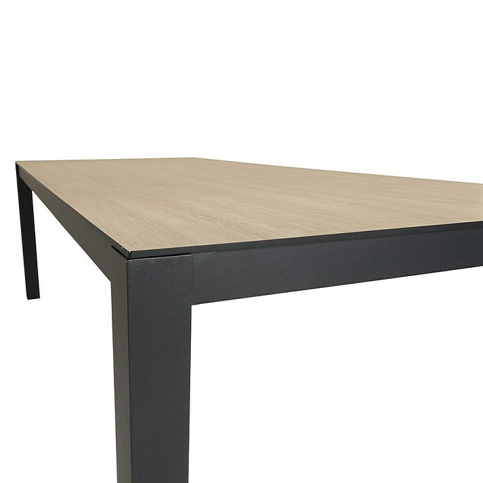 Sunfun Vrtni stol Malmo  (D x Š x V: 210 x 90 x 74 cm, Crna, smeđa) | BAUHAUS