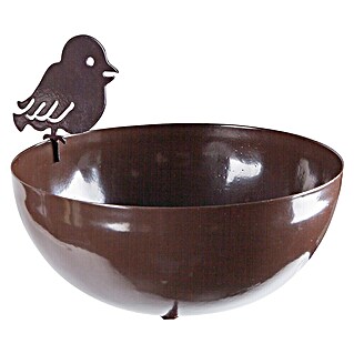 Windhager Aufsatzstück Vogeltränke (Braun, Metall, Passend für: Windhager Pflanzstab 120 cm/150 cm)