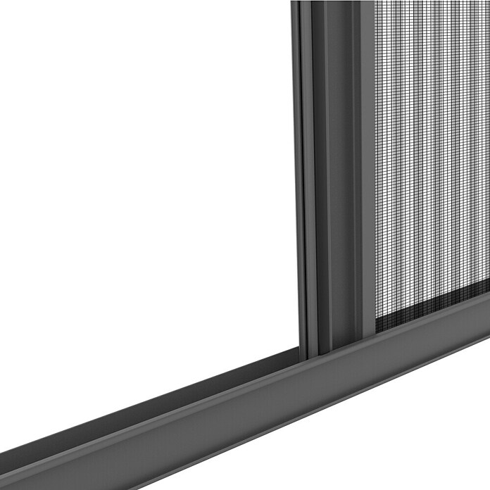 Windhager Insektenschutz-Türplissee Plus (B x H: 110 x 220 cm, Anthrazit) | BAUHAUS