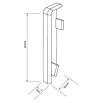 Egger Endkappe Cubical (Eiche rotbraun, 2 Stk., Passend für: Egger Cubical Sockelleisten 14 x 58 mm) | BAUHAUS