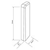 Egger Endkappe Cubical (Eiche rotbraun, 2 Stk., Passend für: Egger Cubical Sockelleisten 14 x 58 mm) | BAUHAUS