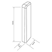 Egger Krajnja kapica Cubical  (Bijela, 2 Kom., Namijenjeno za: Egger Cubical lajsne 14 x 58 mm) | BAUHAUS
