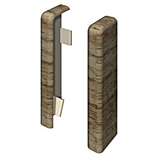 Egger Endkappe Cubical (Eiche beige, 2 Stk., Passend für: Egger Cubical Sockelleisten 14 x 58 mm)
