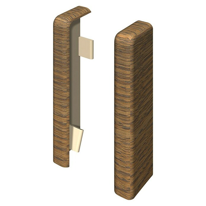 Egger Endkappe Cubical (Eiche mokka, 2 Stk., Passend für: Egger Cubical Sockelleisten 14 x 58 mm) | BAUHAUS