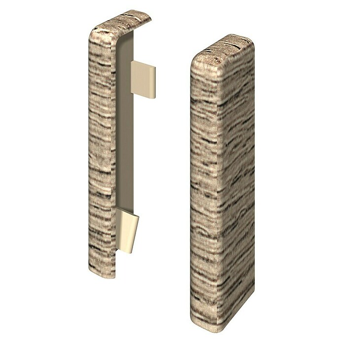 Egger Endkappe Cubical (Eiche graubraun, 2 Stk., Passend für: Egger Cubical Sockelleisten 14 x 58 mm) | BAUHAUS