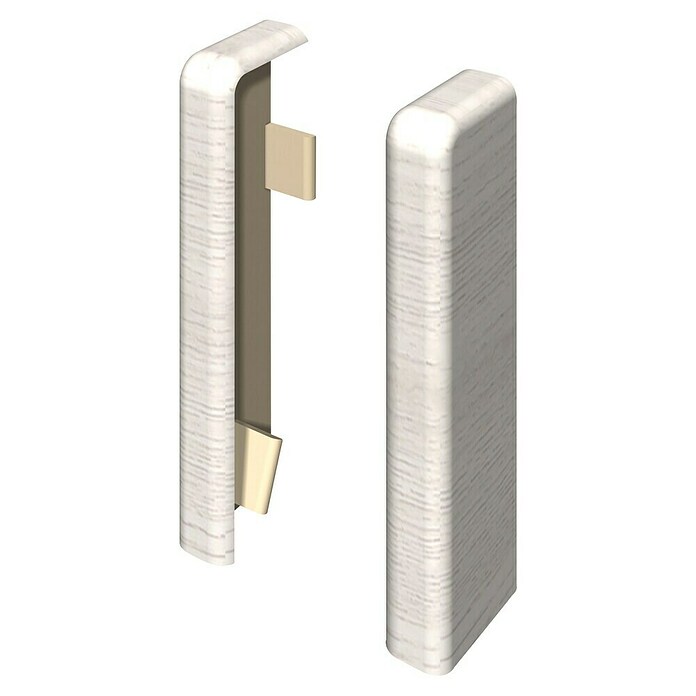 Egger Endkappe Cubical (Eiche weiß, 2 Stk., Passend für: Egger Cubical Sockelleisten 14 x 58 mm) | BAUHAUS