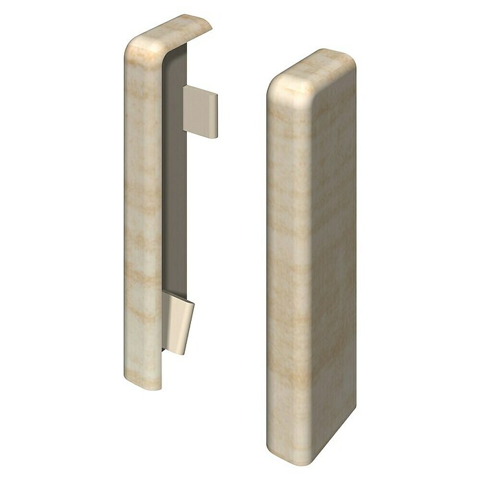 Egger Endkappe Cubical (Eiche creme, 2 Stk., Passend für: Egger Cubical Sockelleisten 14 x 58 mm) | BAUHAUS