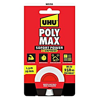 UHU Poly Max Montageband (Weiß, 1,5 m)