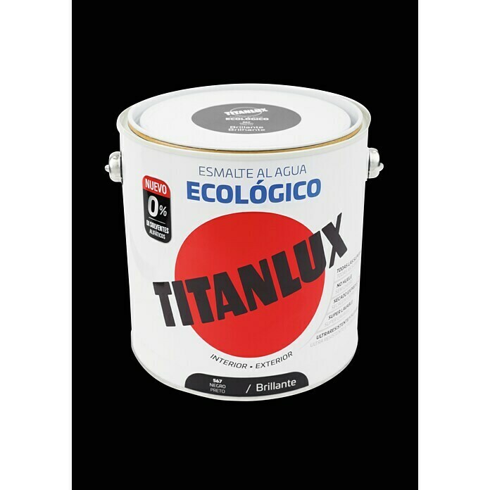 Titanlux Esmalte de color Eco (Negro, 2,5 l, Brillante)