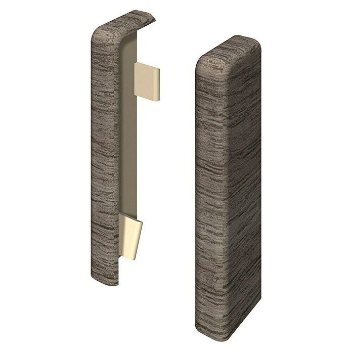 Egger Endkappe Cubical (Eiche anthrazit, 2 Stk., Passend für: Egger Cubical Sockelleisten 14 x 58 mm) | BAUHAUS