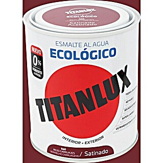 Titanlux Esmalte de color Eco (Rojo carruajes, 750 ml, Satinado)