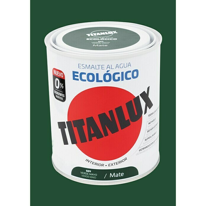 Titanlux Esmalte de color Eco (Verde mayo, 750 ml, Mate)