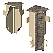 Egger Innenecke Cubical (Eiche anthrazit, 2 Stk., Passend für: Egger Cubical Sockelleisten 14 x 58 mm) | BAUHAUS