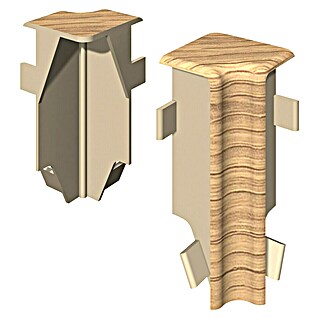 Egger Innenecke Cubical (Eiche cappuccino, 2 Stk., Passend für: Egger Cubical Sockelleisten 14 x 58 mm)
