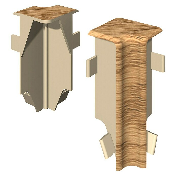 Egger Innenecke Cubical (Eiche Toffee, 2 Stk., Passend für: Egger Cubical Sockelleisten 14 x 58 mm) | BAUHAUS