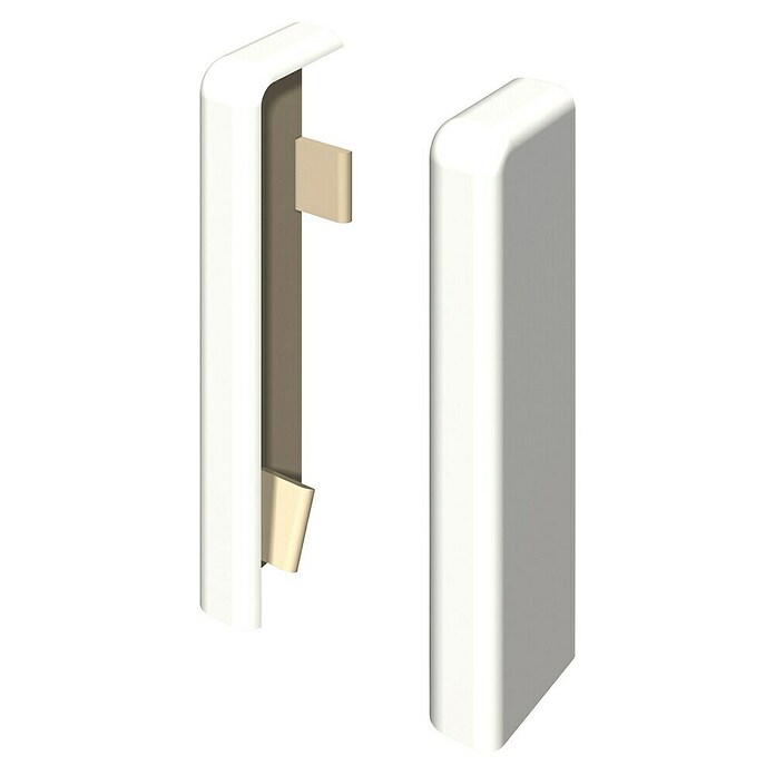 Egger Krajnja kapica Cubical  (Bijela, 2 Kom., Namijenjeno za: Egger Cubical lajsne 14 x 58 mm) | BAUHAUS