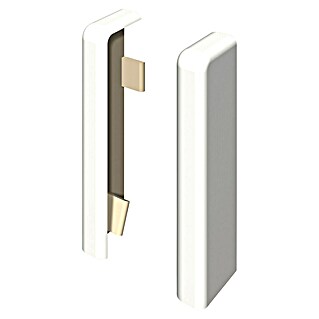 Egger Endkappe Cubical (Universal weiß, 2 Stk., Passend für: Egger Cubical Sockelleisten 14 x 58 mm)