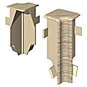 Egger Innenecke Cubical (Eiche hellgrau, 2 Stk., Passend für: Egger Cubical Sockelleisten 14 x 58 mm) | BAUHAUS