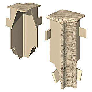 Egger Innenecke Cubical (Eiche hellgrau, 2 Stk., Passend für: Egger Cubical Sockelleisten 14 x 58 mm)