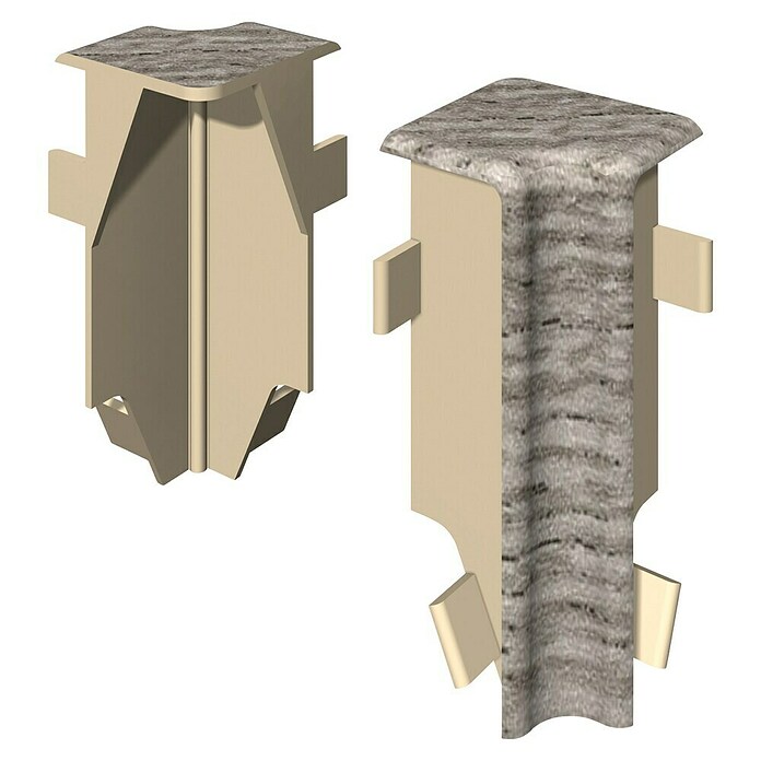 Egger Innenecke Cubical (Eiche silber, 2 Stk., Passend für: Egger Cubical Sockelleisten 14 x 58 mm) | BAUHAUS