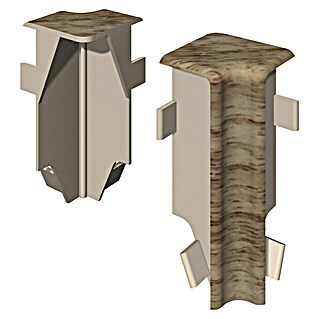 Egger Innenecke Cubical (Eiche beige, 2 Stk., Passend für: Egger Cubical Sockelleisten 14 x 58 mm)