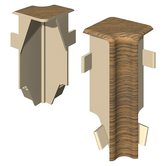 Egger Innenecke Cubical (Eiche mokka, 2 Stk., Passend für: Egger Cubical Sockelleisten 14 x 58 mm) | BAUHAUS