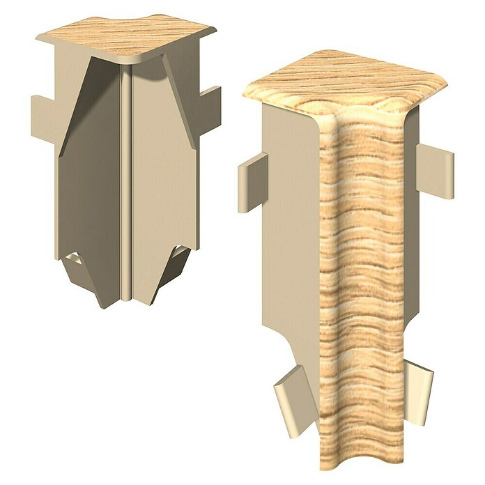 Egger Innenecke Cubical (Eiche sand, 2 Stk., Passend für: Egger Cubical Sockelleisten 14 x 58 mm) | BAUHAUS