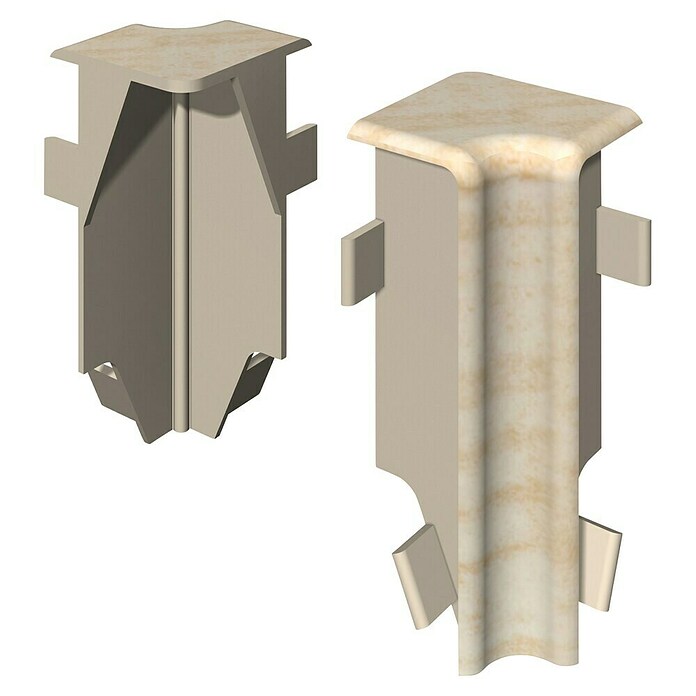 Egger Innenecke Cubical (Eiche creme, 2 Stk., Passend für: Egger Cubical Sockelleisten 14 x 58 mm) | BAUHAUS