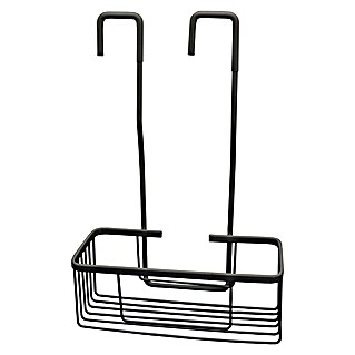 CM Baños Cesta de baño portagel (L x An x Al: 13,5 x 30,5 x 46 cm, Negro)
