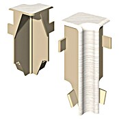 Egger Innenecke Cubical (Eiche weiß, 2 Stk., Passend für: Egger Cubical Sockelleisten 14 x 58 mm) | BAUHAUS