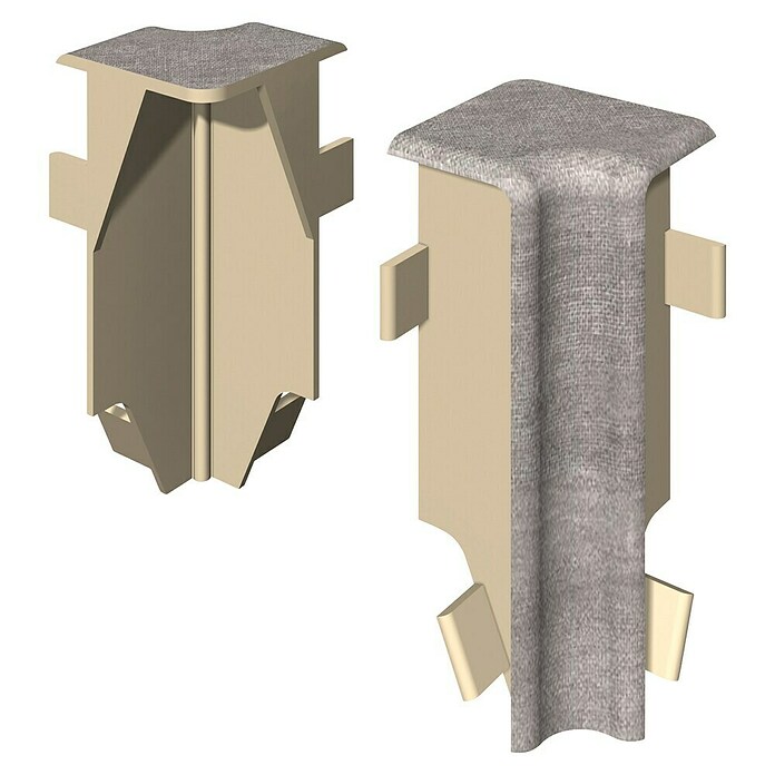 Egger Innenecke Cubical (Stein grau, 2 Stk., Passend für: Egger Cubical Sockelleisten 14 x 58 mm) | BAUHAUS