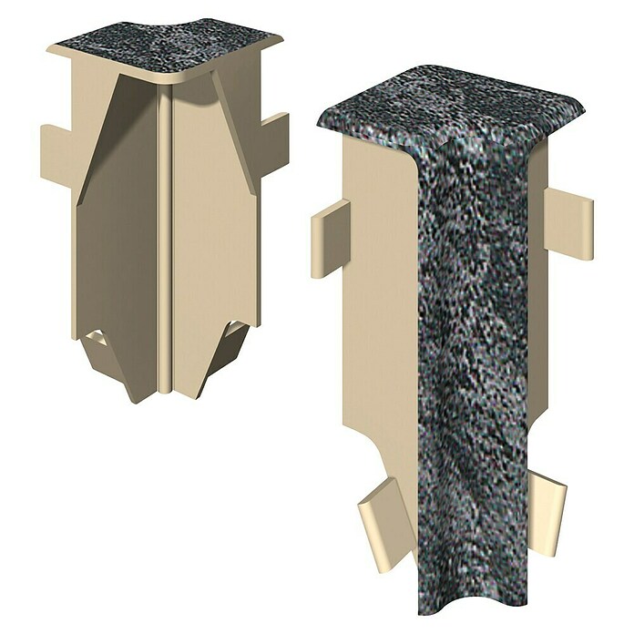 Egger Innenecke Cubical (Stein schwarz, 2 Stk., Passend für: Egger Cubical Sockelleisten 14 x 58 mm) | BAUHAUS