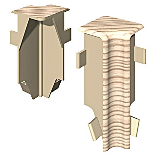 Egger Innenecke Cubical (Esche beige, 2 Stk., Passend für: Egger Cubical Sockelleisten 14 x 58 mm)