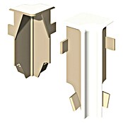 Egger Innenecke Cubical (Universal weiß, 2 Stk., Passend für: Egger Cubical Sockelleisten 14 x 58 mm) | BAUHAUS