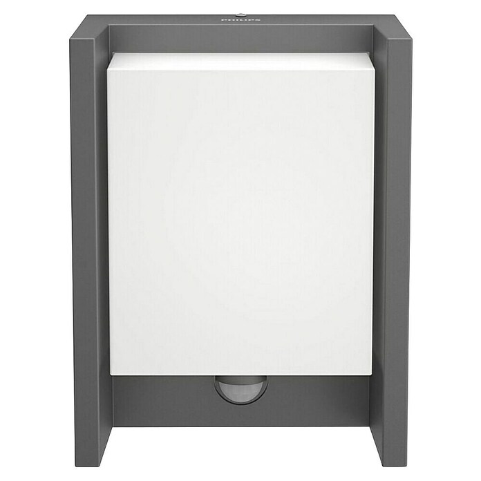 Philips LED-Sensor-Außenwandleuchte (3,8 W, 16,5 x 7,5 x 22 cm, Anthrazit, IP44) | BAUHAUS