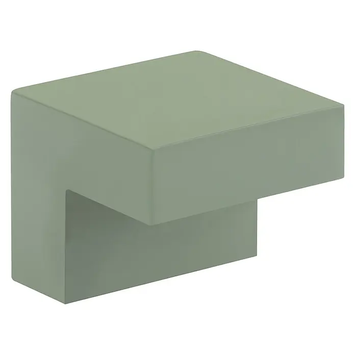 Walteco Möbelknopf Ecky - B x H: 24,5 x 20 mm, Sonstige, Grün - L-förmiger hellgrüner Schrankgriff mit mattem Finish.